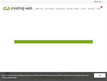 Tablet Screenshot of creating-web.com